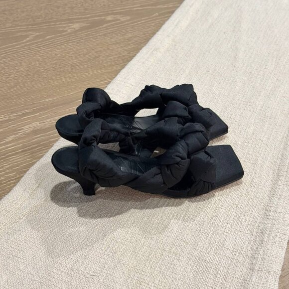 Ganni Black Kitten Heels Square Toe shoes, US 7.5 - Picture 4 of 4